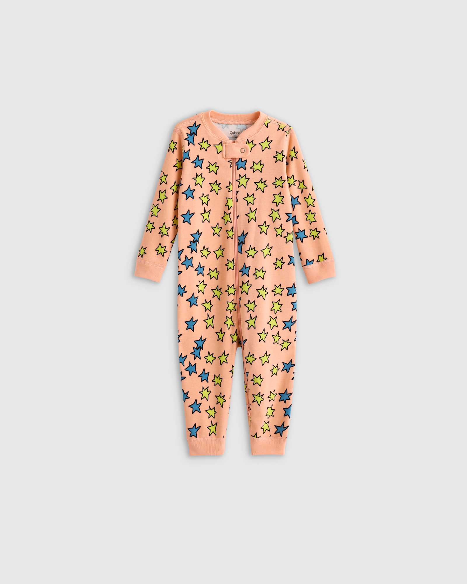 multi-stars 100% Organic Cotton One Piece Pajama