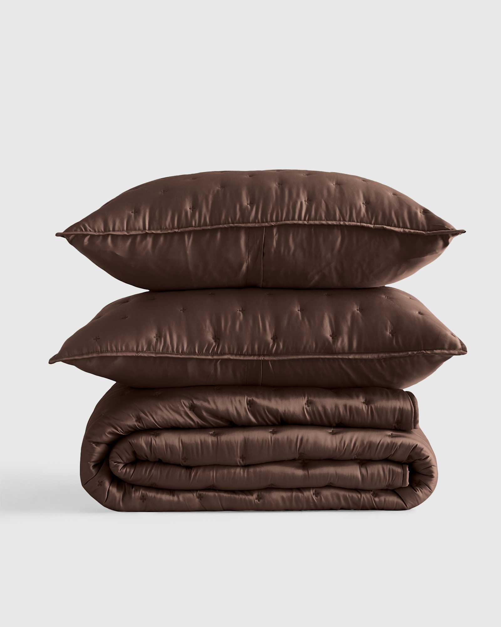 Espresso Bamboo Dream Quilt Set