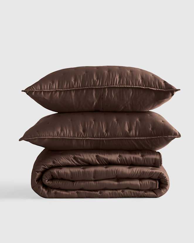 Espresso Bamboo Dream Quilt Set