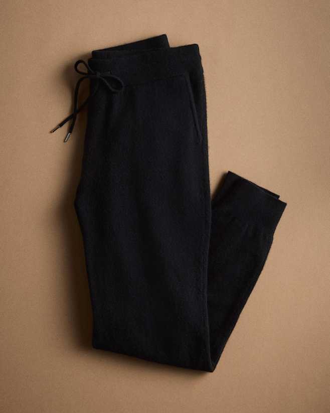 Black Mongolian Cashmere Sweatpants