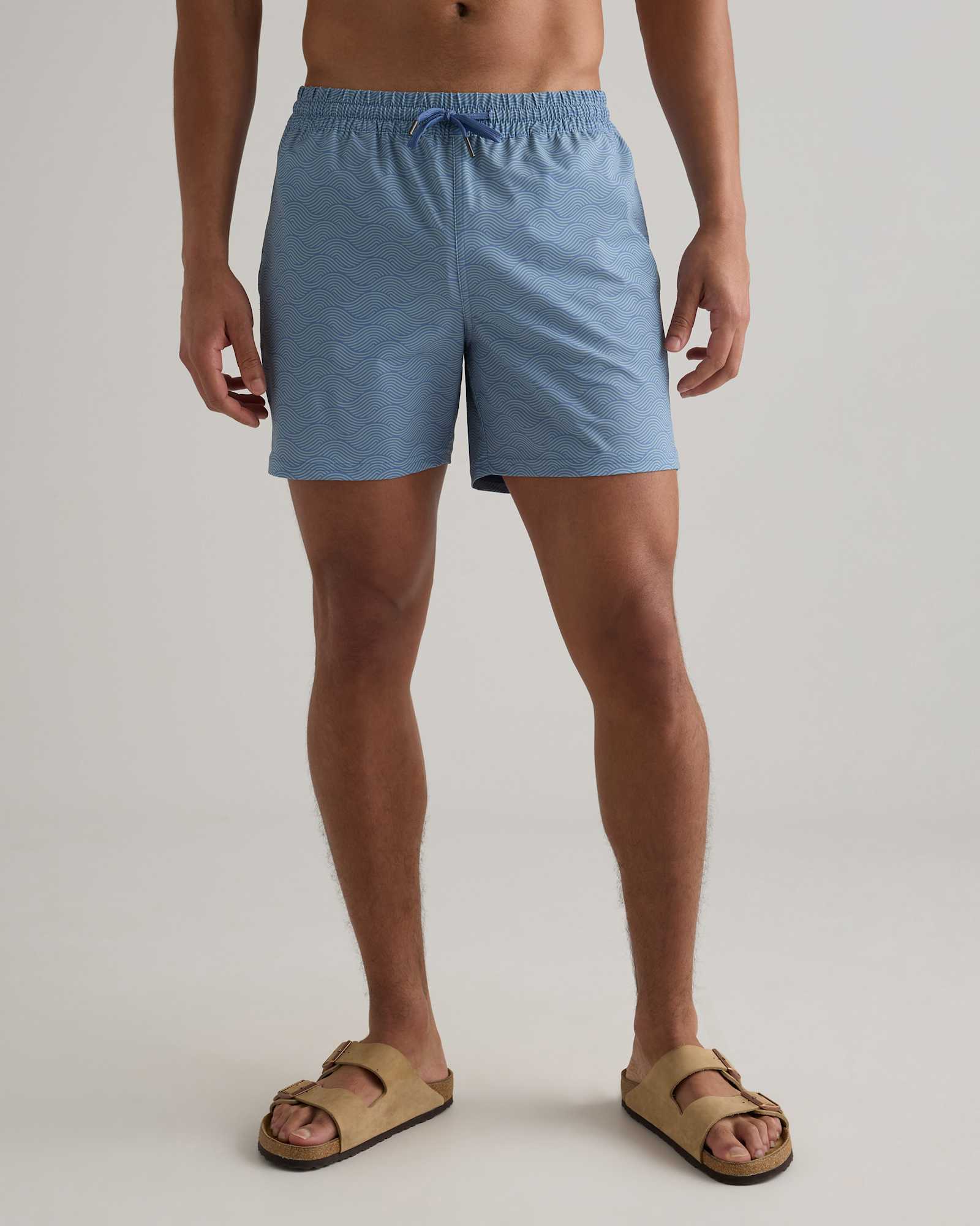 Tonal Waves Italian Swim Trunks - 5.5"