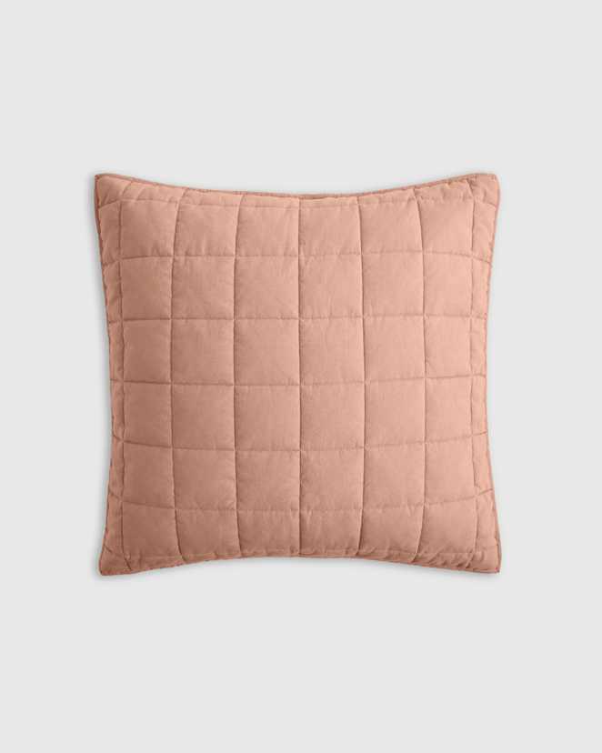 Desert Sunset European Linen Box Quilted Euro Sham