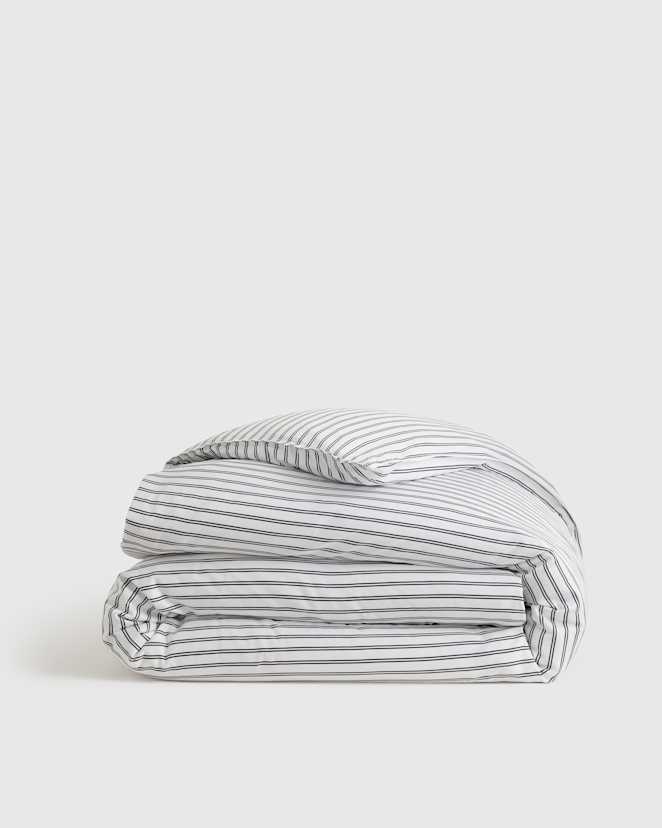 Double Stripe Nightfall Bamboo Duvet Cover
