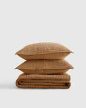 LinenCottonStitch Terracotta Quilt Set