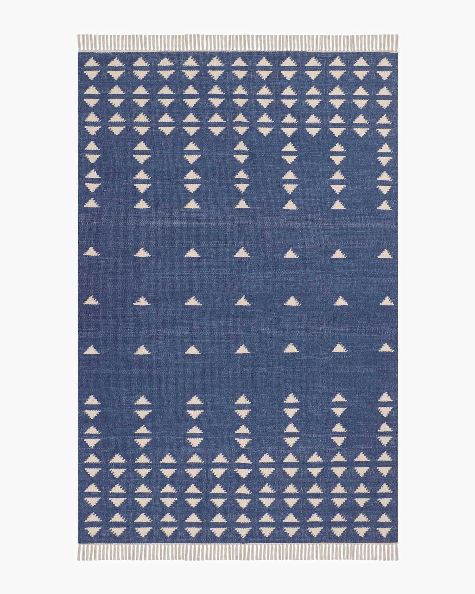 Shay wool kilim silo shot blue
