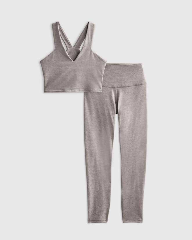 Heather Morel Grey Ensemble très doux Namaste