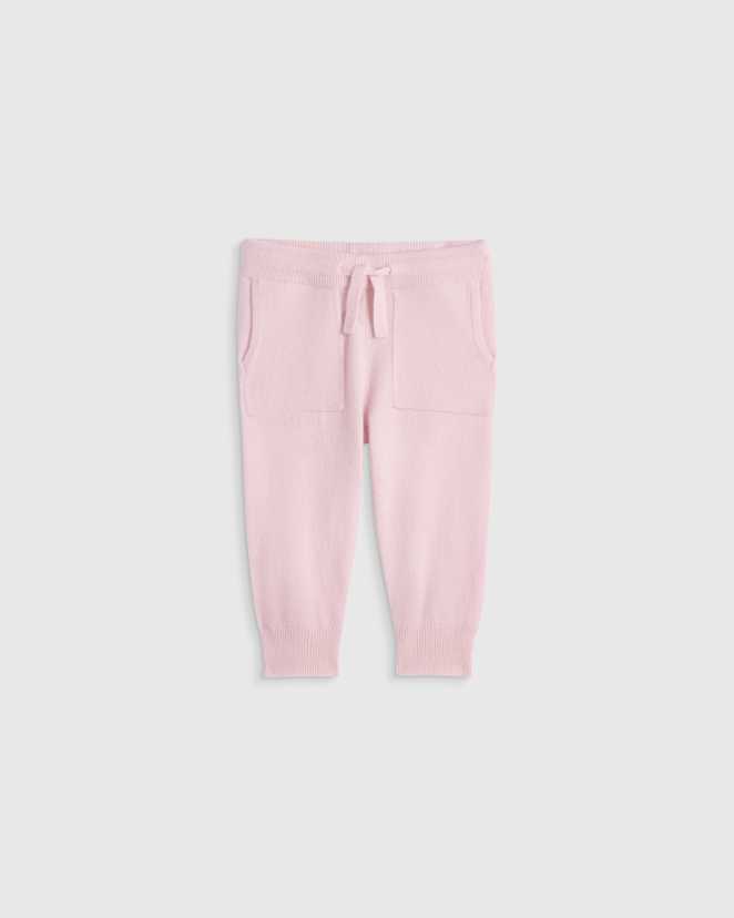 Minimal Pink Washable Cashmere Jogger