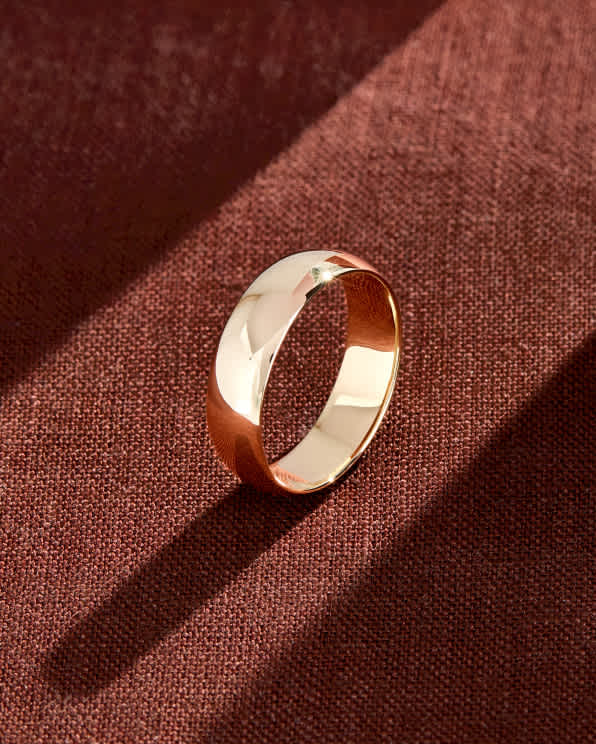 Yellow Gold Low Dome Band