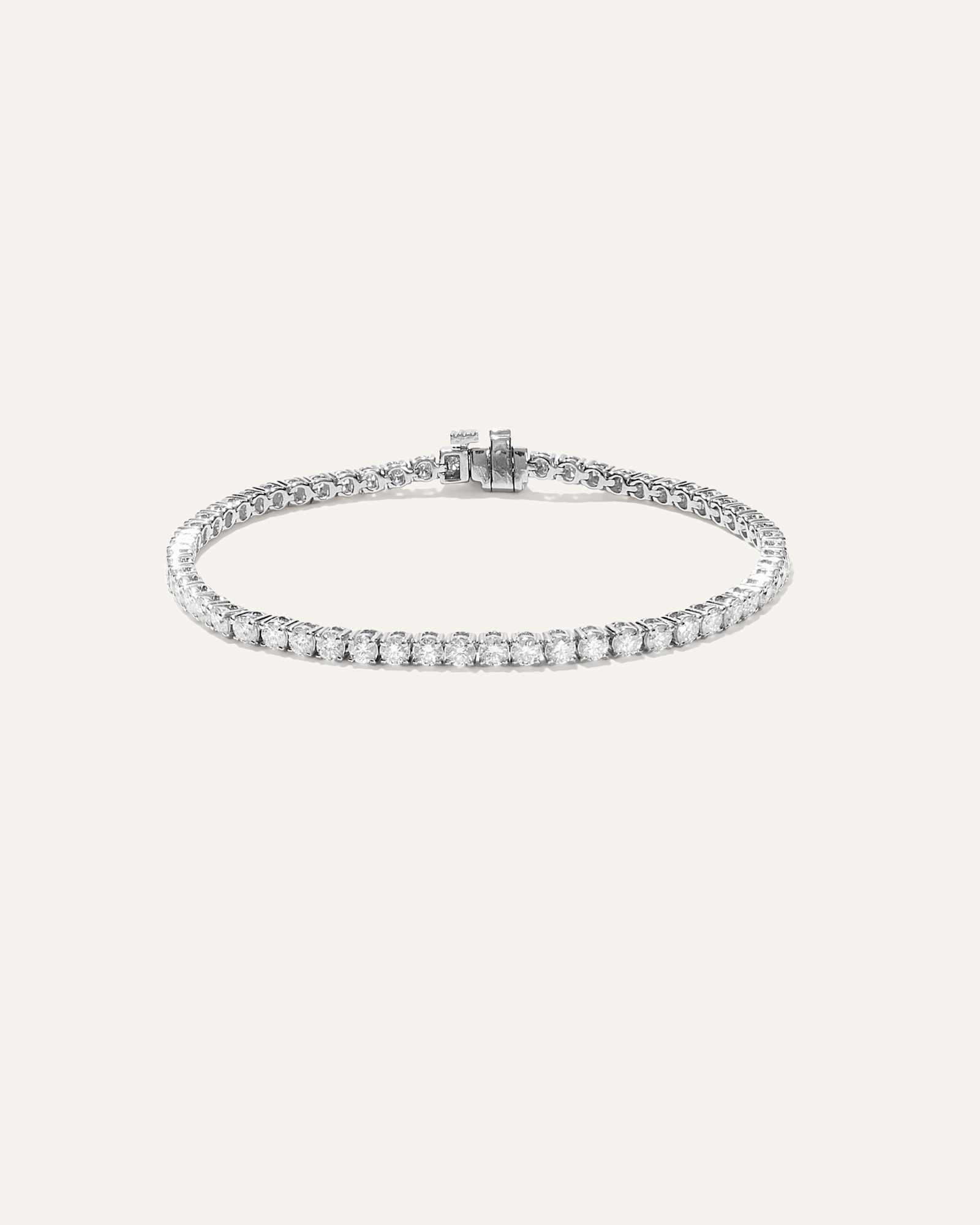 white-gold 14K Gold Lab Grown Diamond Tennis Bracelet