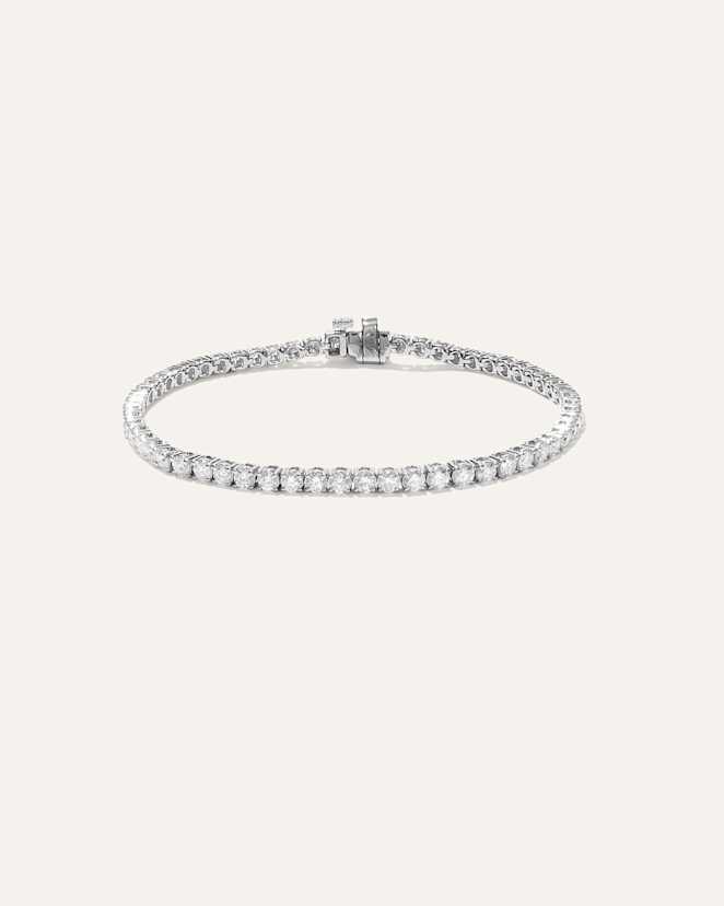 White Gold 14K Gold Lab Grown Diamond Tennis Bracelet