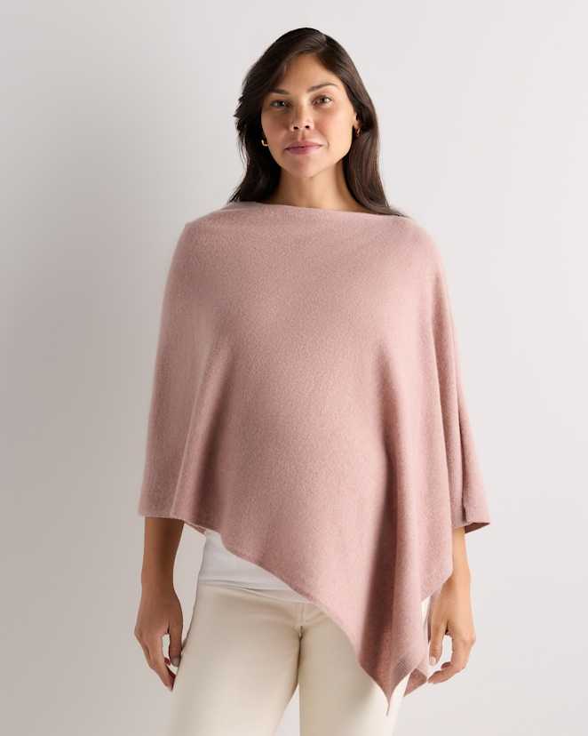 Heather Vintage Pink Mongolian Cashmere Nursing Shawl