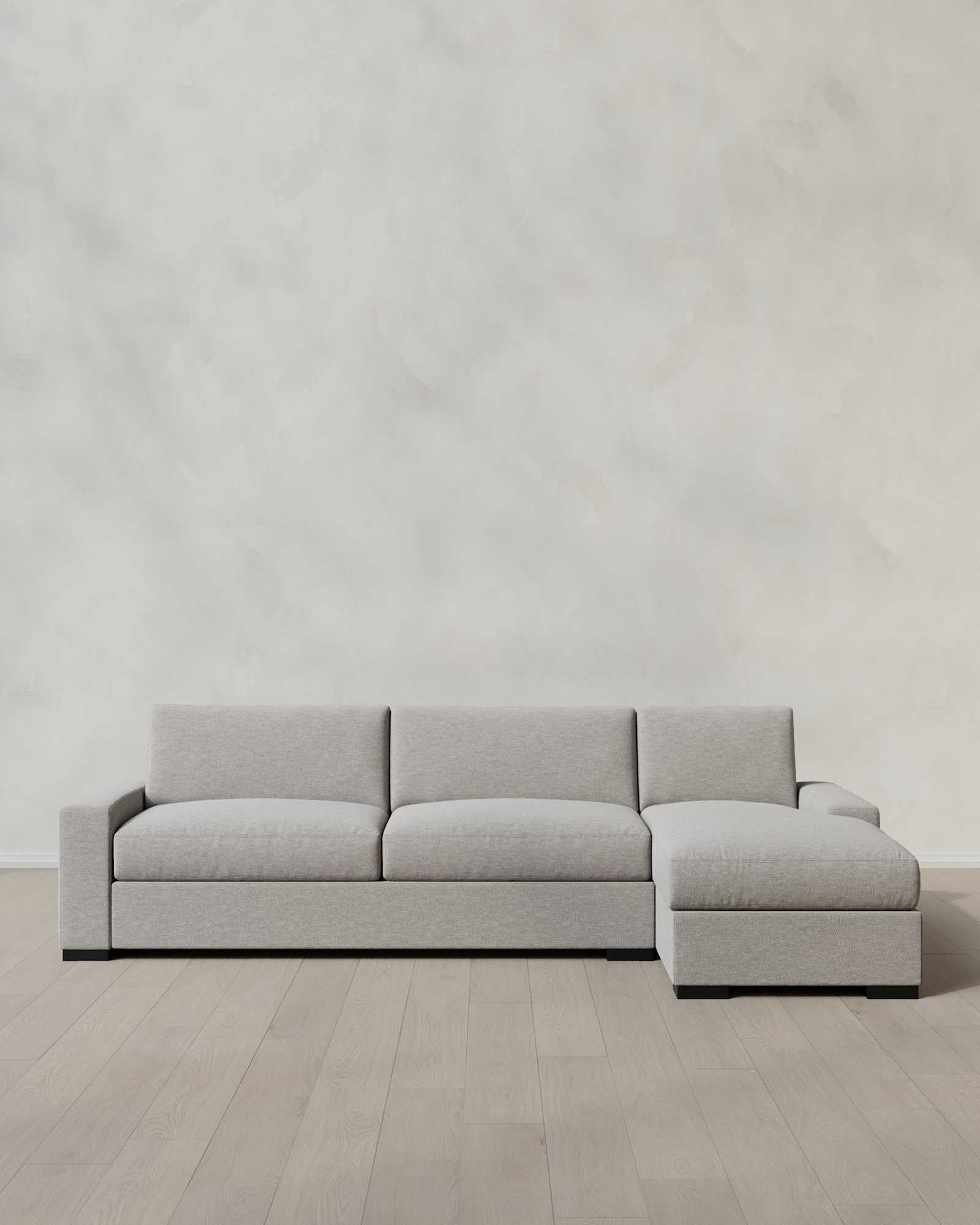 Fog Stillman Chaise Sectional in Performance Basketweave