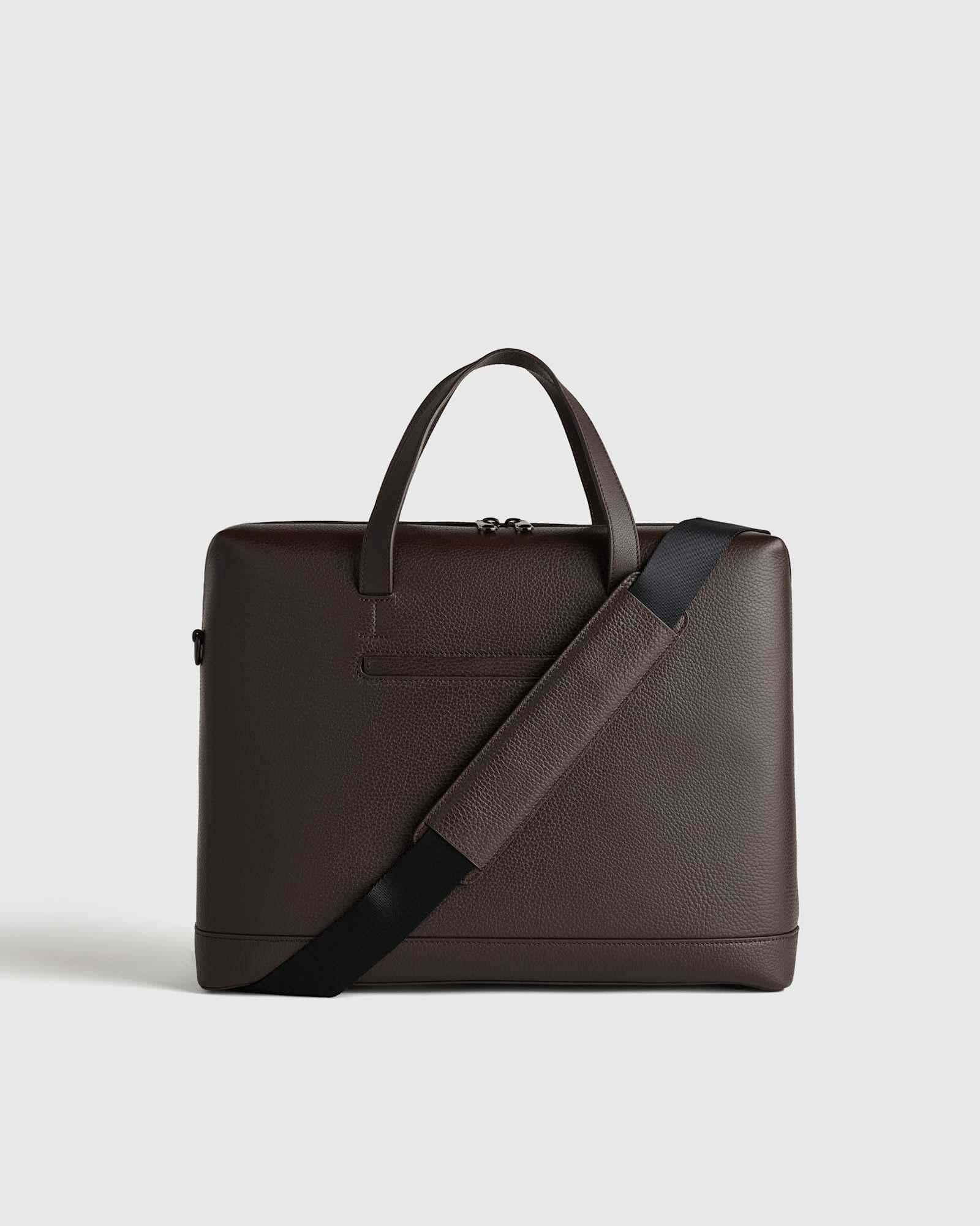 M-BAG-23-HIC Excursion Italian Leather Slim Laptop Bag Hickory 193 CROPPED