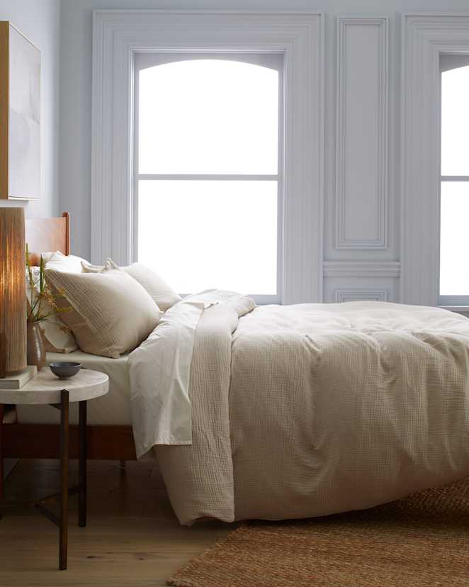 Dune Organic Cotton Gauze Duvet Cover