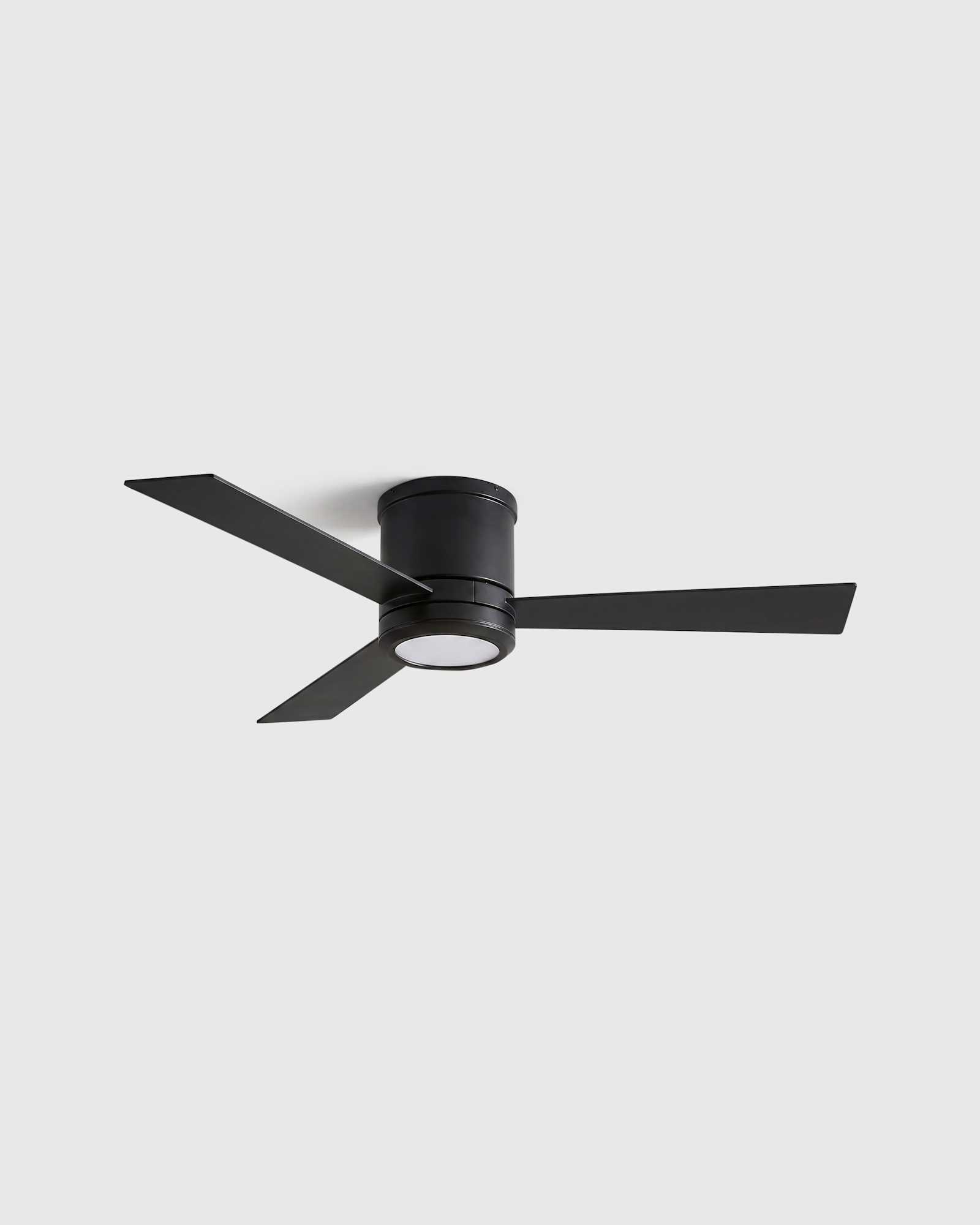 Black Simple Metal Hugger LED Ceiling Fan
