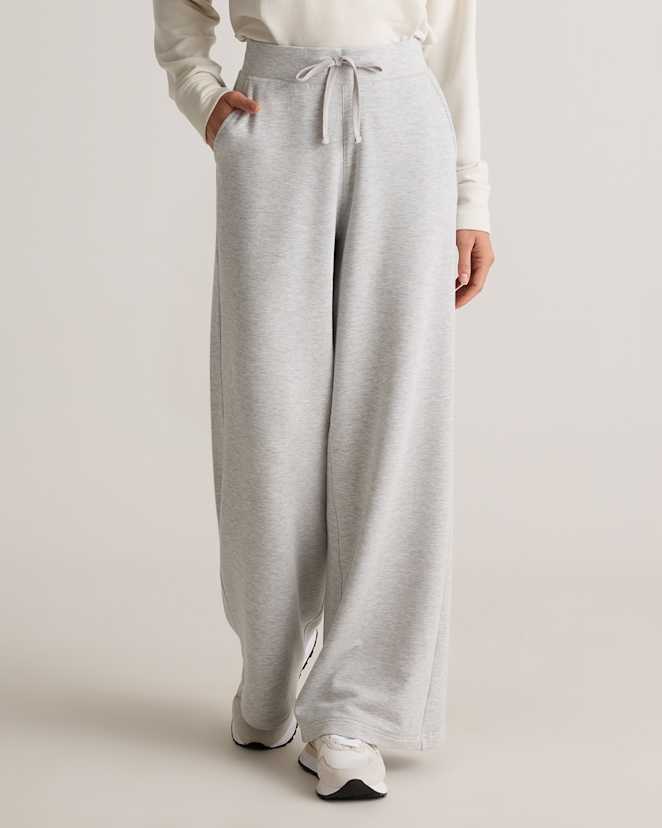 Heather Grey SuperSoft Fleece Wide Leg Pants