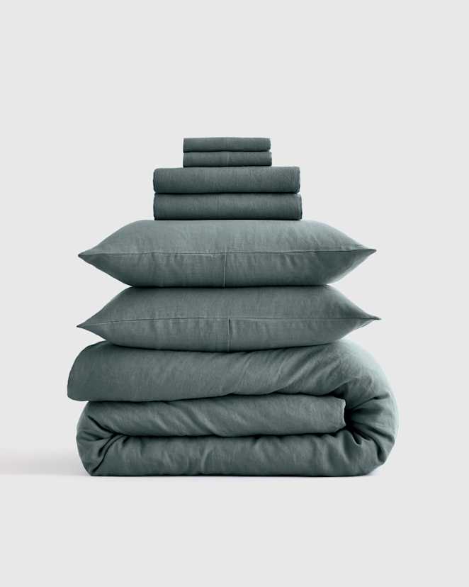 Ocean European Linen Deluxe Bedding Bundle