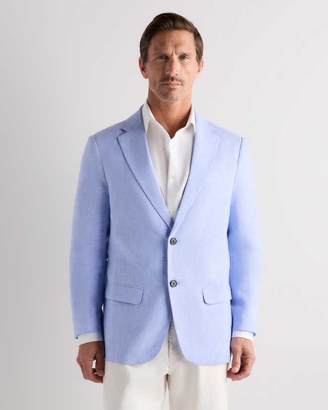 French Blue 100% European Linen Blazer