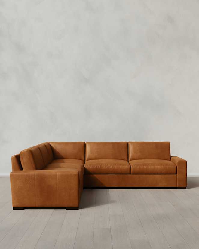 Auburn Stillman Leather L Sectional