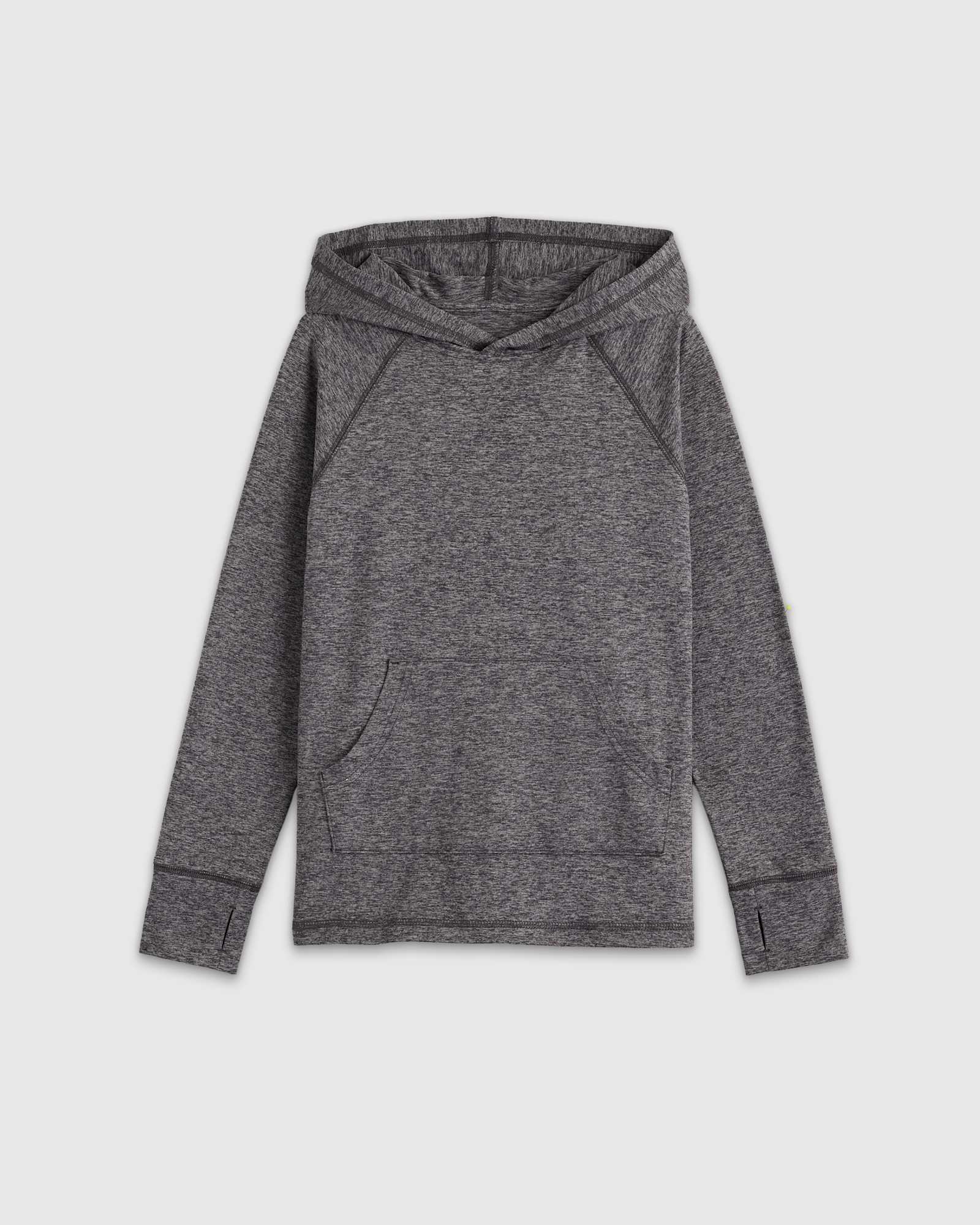 heather-grey Flowknit Pullover Hoodie