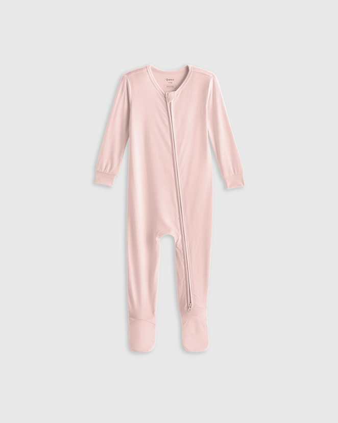 Gentle Pink Bamboo Footie Pajama