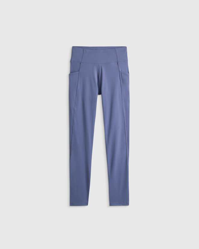 Storm Blue Girls Ultra-Form Pocket Leggings