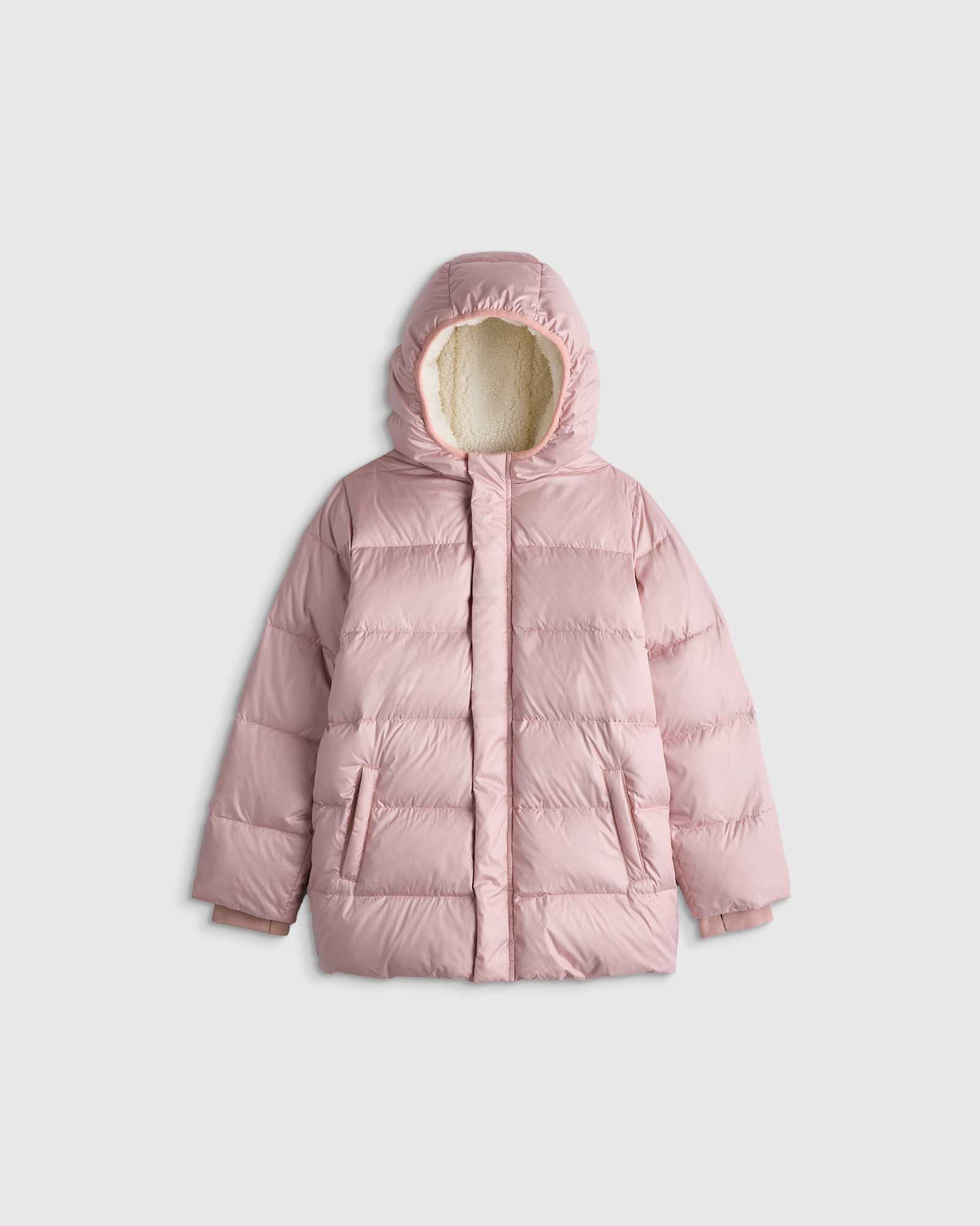 pale-mauve Heavyweight Down Puffer Coat
