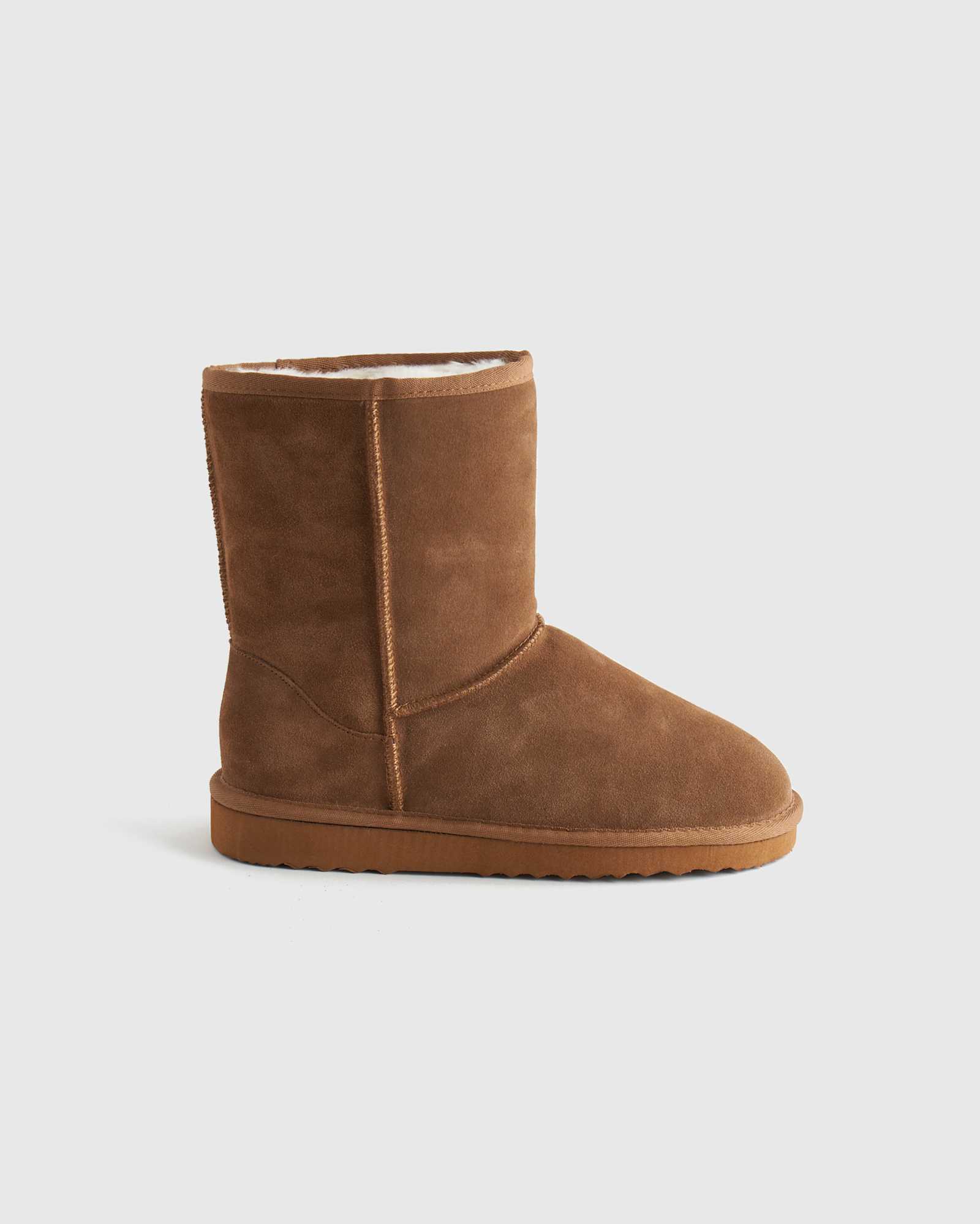 Pecan Brown Australian Shearling Mid-Calf Boot