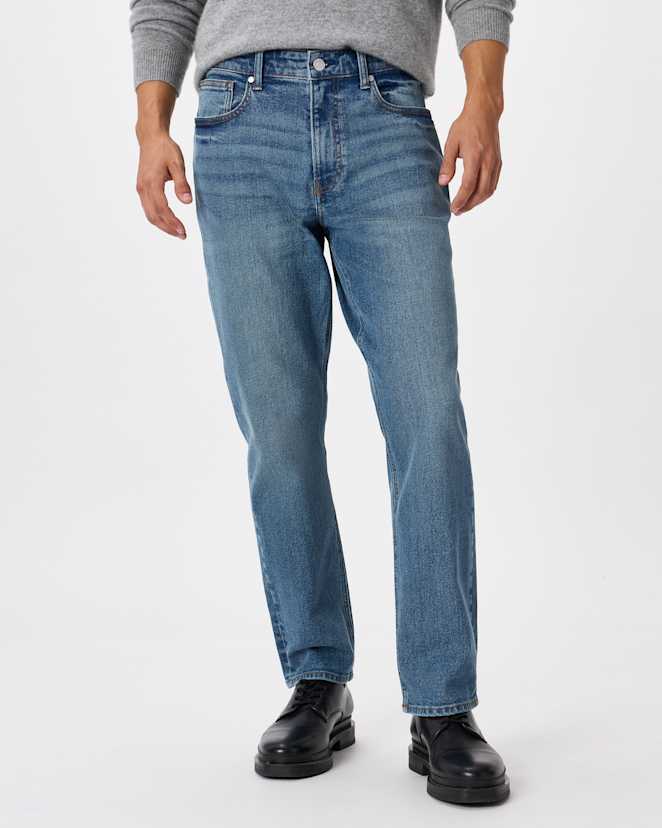 Azure Blue Warren Stretch Athletic Tapered Jeans