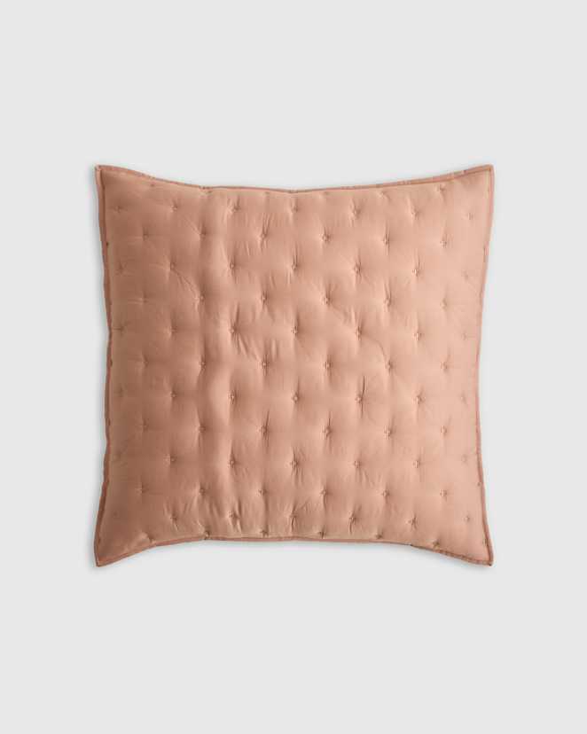Clay Bamboo Dream Quilted Euro Sham