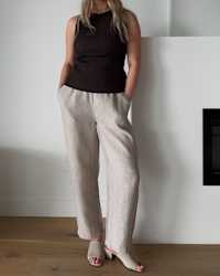 100- European Linen Pants MultiColors RoseBrashkis Thumbnail03