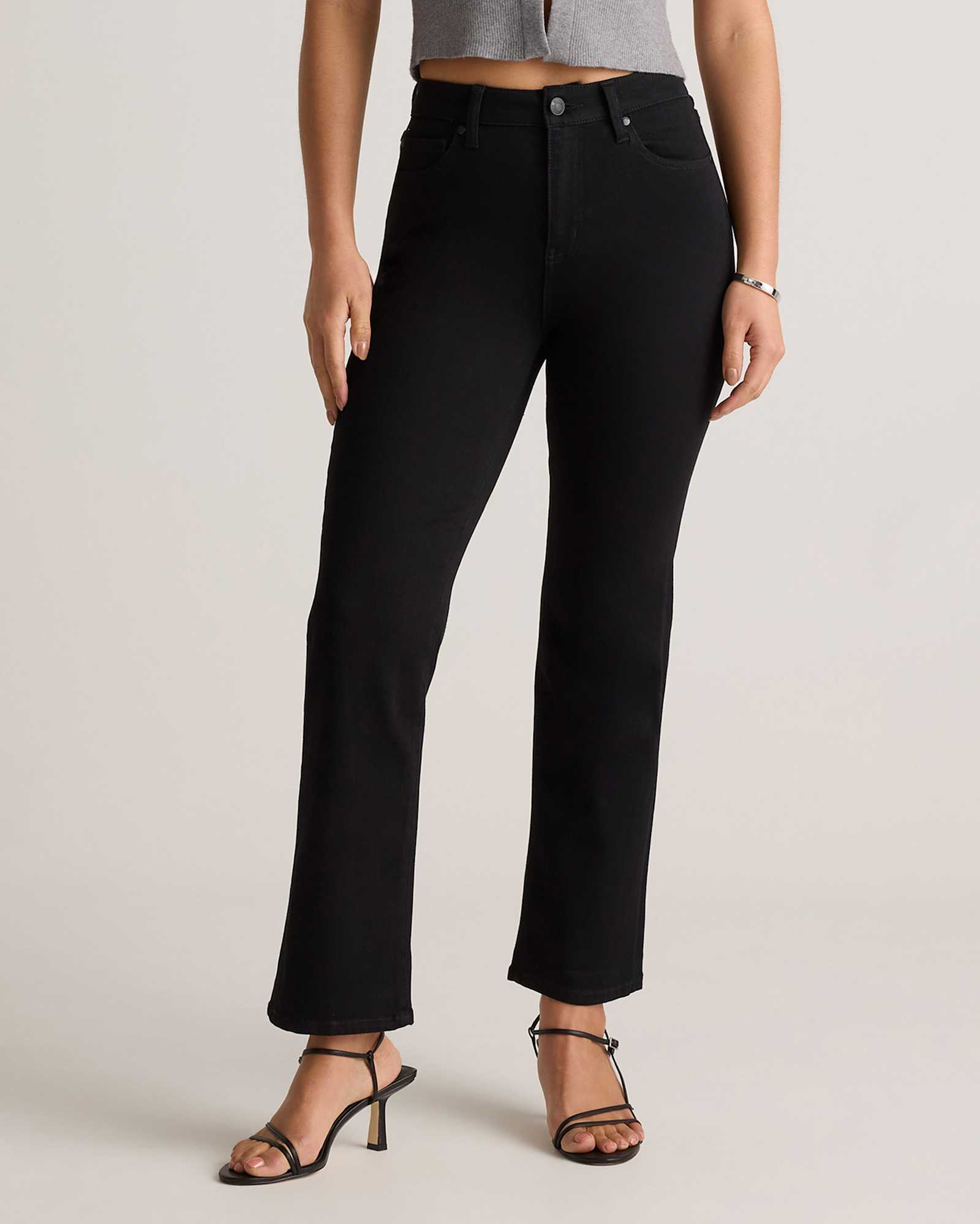 black Bella Stretch Straight Jeans
