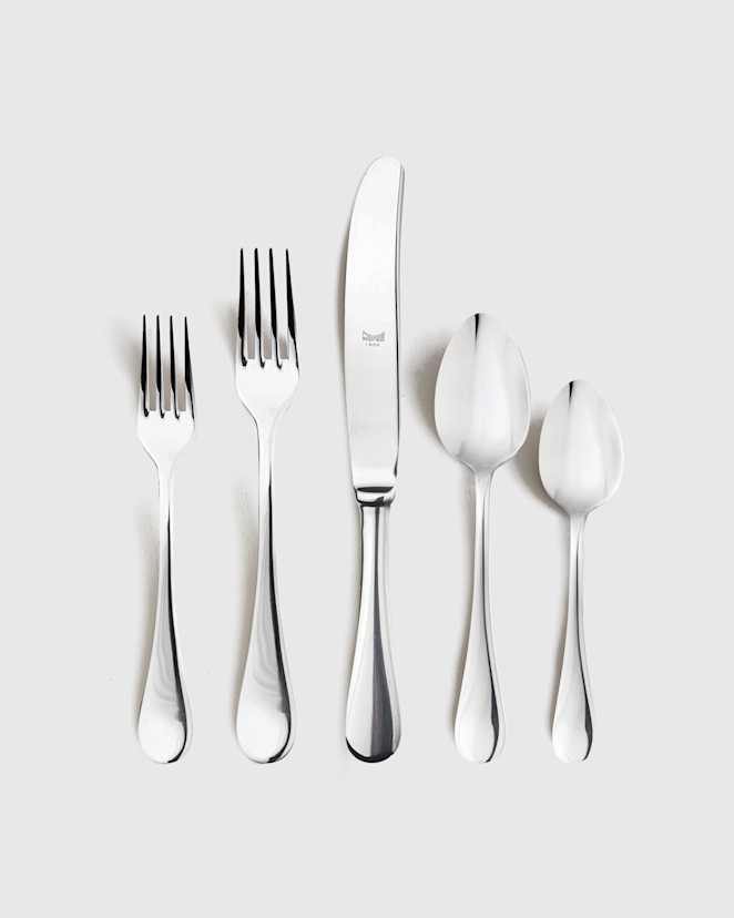 Polished Stainless Steel Brescia Flatware 20-Pc Set
