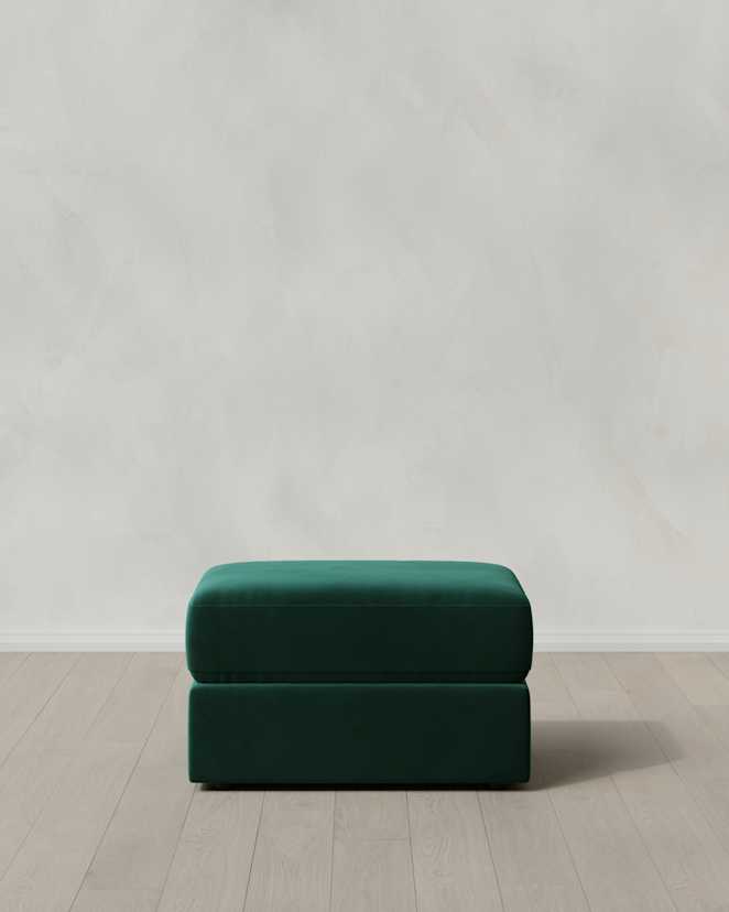 Spruce Ashford Deep Seat Ottoman in Performance Velvet