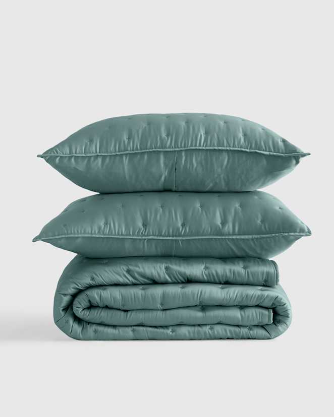 Ocean Bamboo Dream Quilt Set