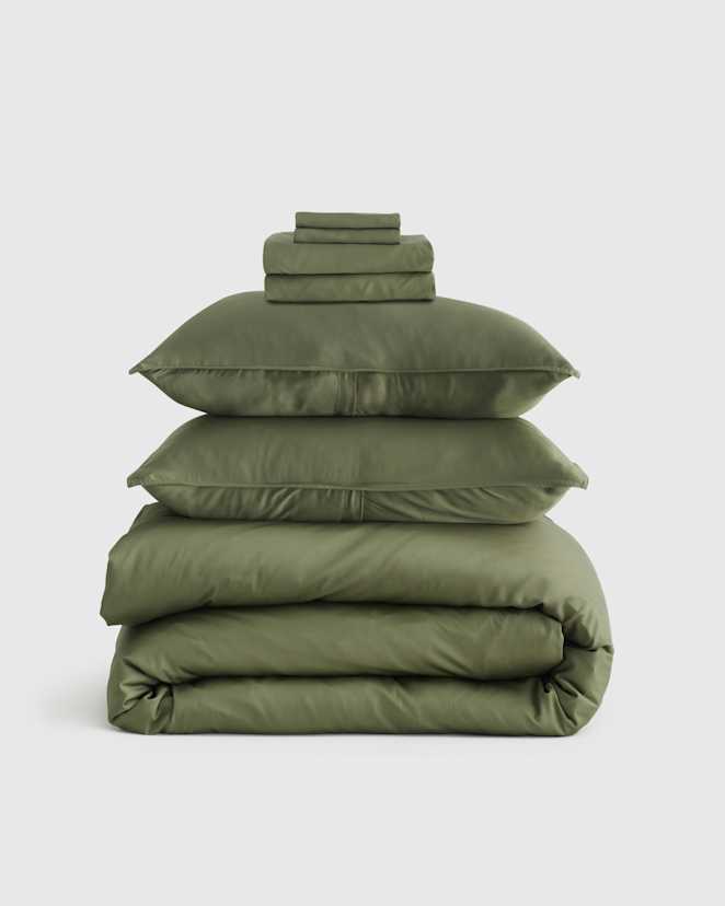 Olive Bamboo Deluxe Bedding Bundle