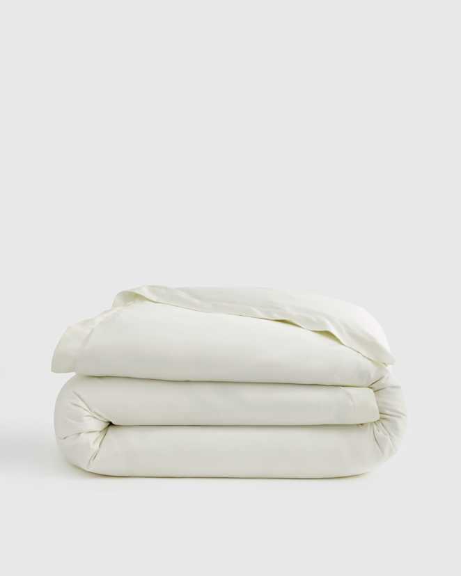 Ivory Signature Giza Cotton Sateen Duvet Cover