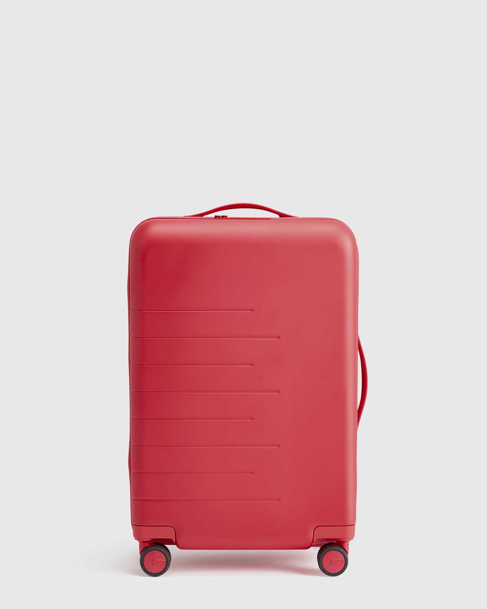 Venetian Red Expandable Carry-On Suitcase