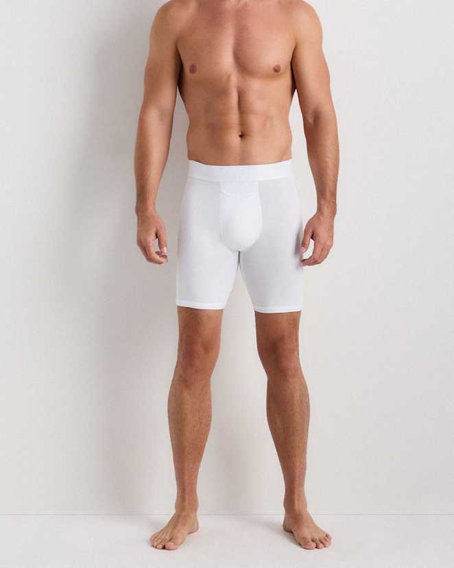 Classic White Micromodal 6" Boxer Brief (3-pack)
