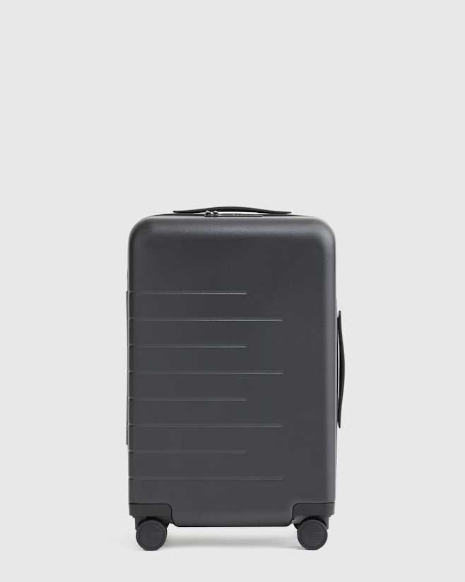 Black Expandable Small Carry-On Suitcase