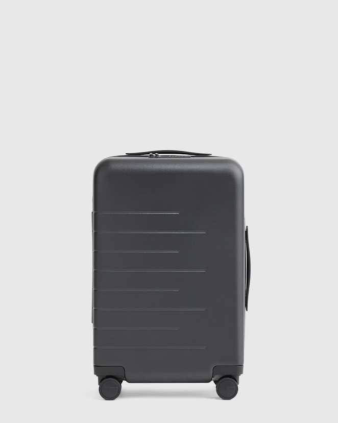 Black Expandable Small Carry-On Suitcase