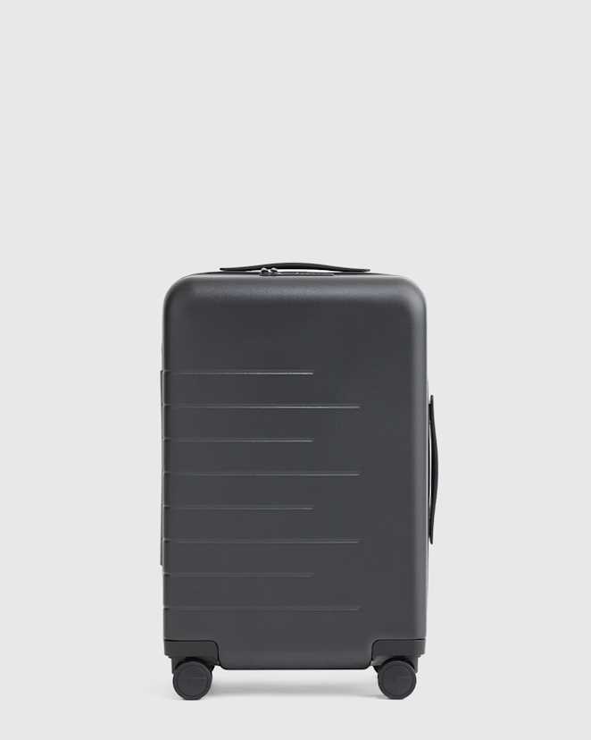Black Expandable Small Carry-On Suitcase