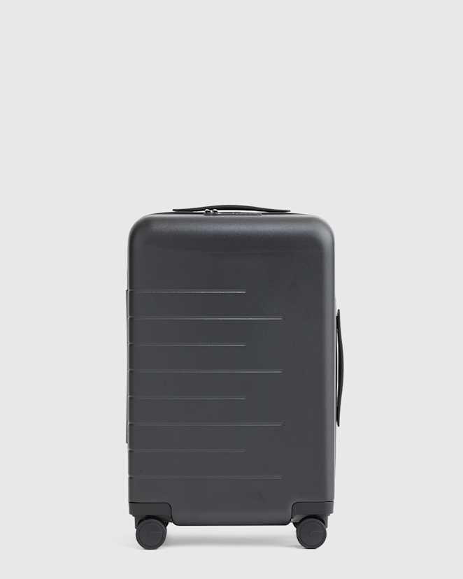Black Expandable Small Carry-On Suitcase