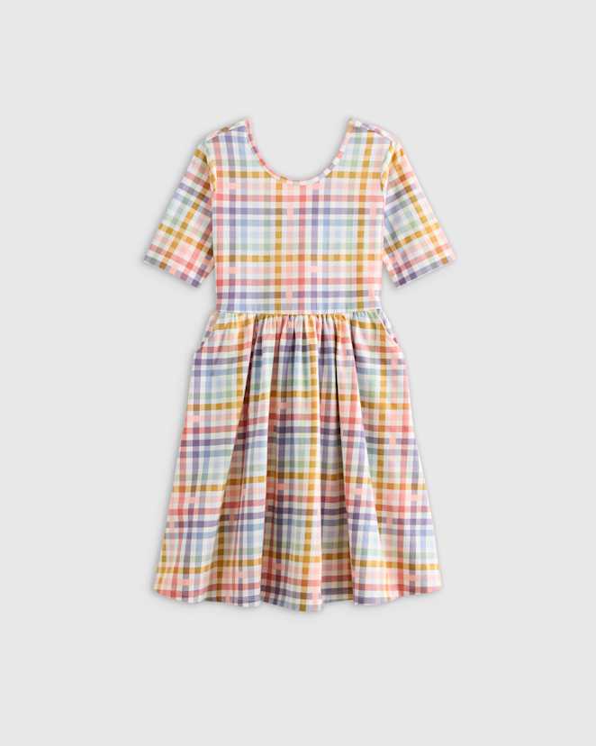 Plaid Organic Cotton Skater Dress