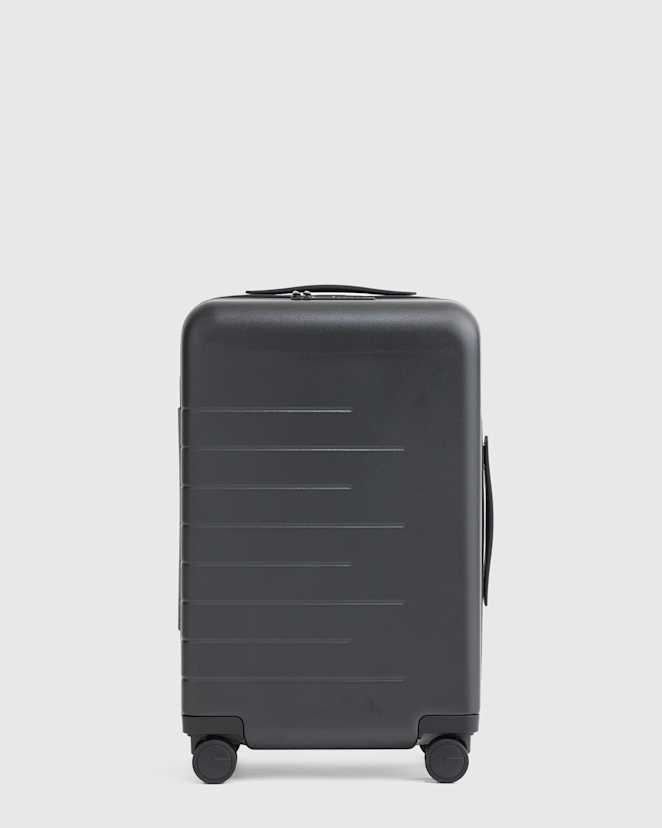 Black Expandable Carry-On Suitcase