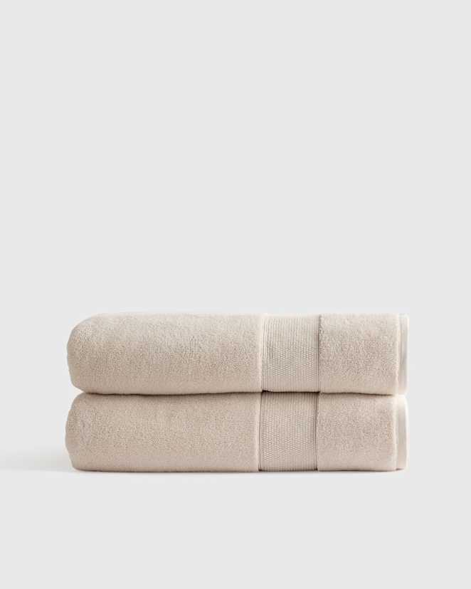 Oat Classic Organic Turkish Cotton Bath Sheet (Set of 2)