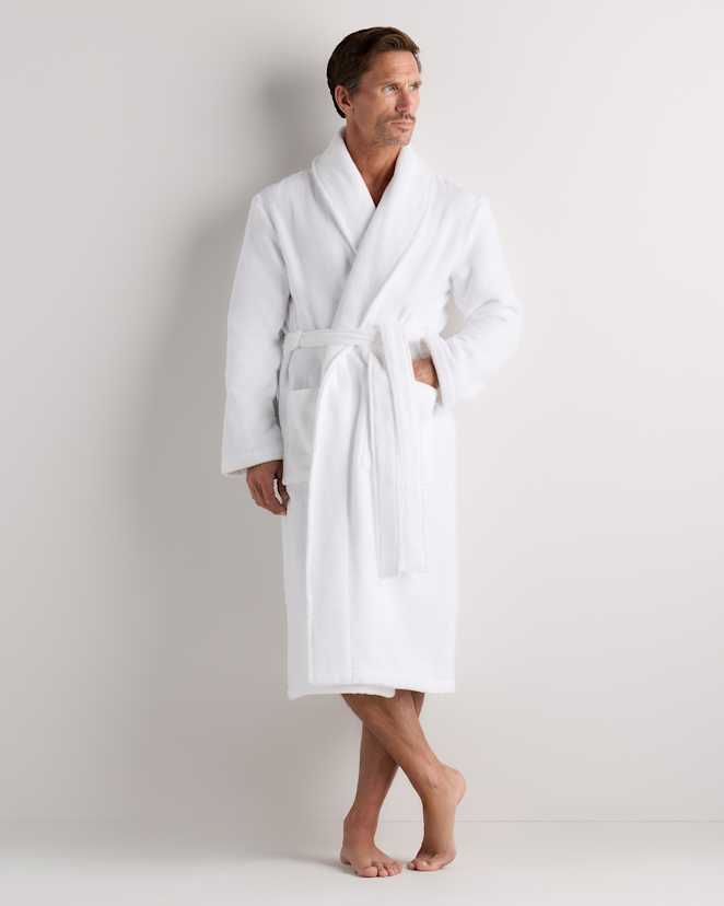 White Turkish Cotton Terry Robe