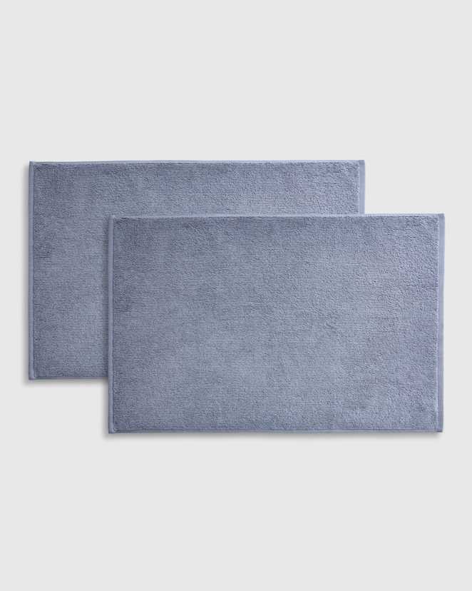 Mineral Ribbed Quick Dry Bath Mat (Set of 2)