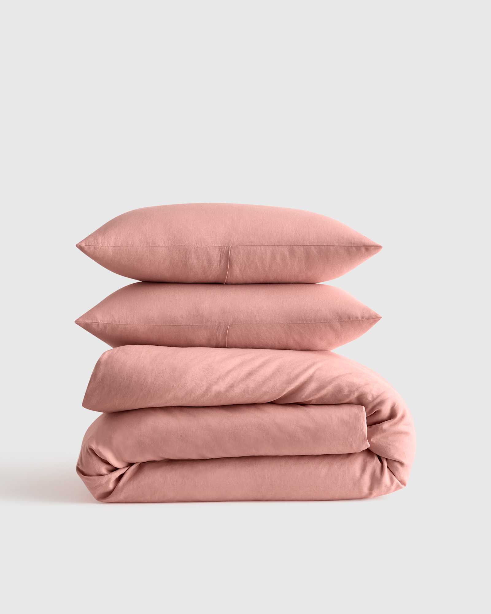 Rose European Linen Duvet Cover Set