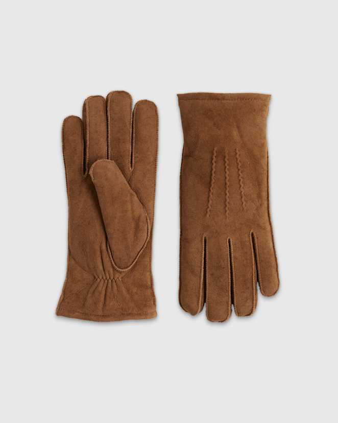 Pecan 100% Australian Shearling Gloves